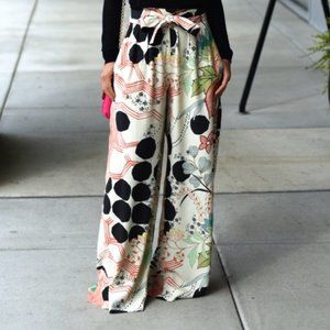 Zara Floral Palazzo Pants